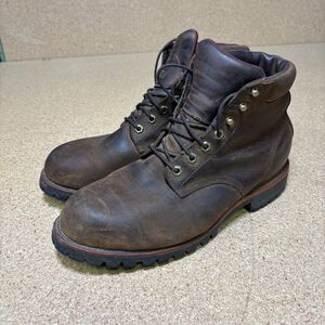 Chippewa L.L.Bean Katahdin Iron Works Boots Brown Leather Men’s Size 11 EE USA